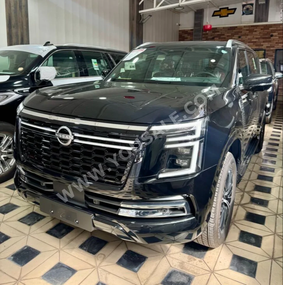 Nissan  Patrol  Platinum  2025  Automatic  0 km  6 Cylinder  4WD  SUV  Black  Gasoline  With Warranty