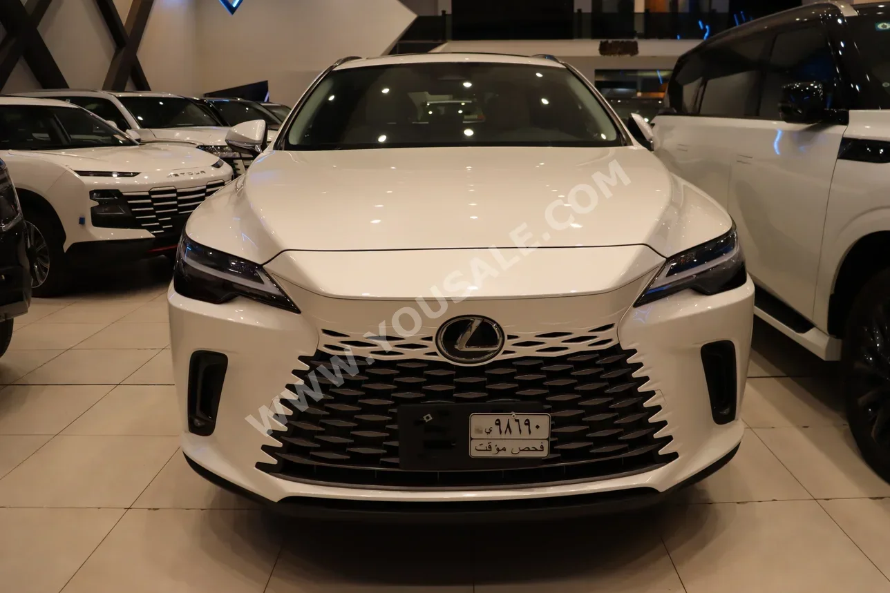 لكزس  ار اكس  350 اتش  2024  اتوماتيك  0 كم  4 سلندر  دفع كلي مستمر  اس يو في  أبيض  بنزين