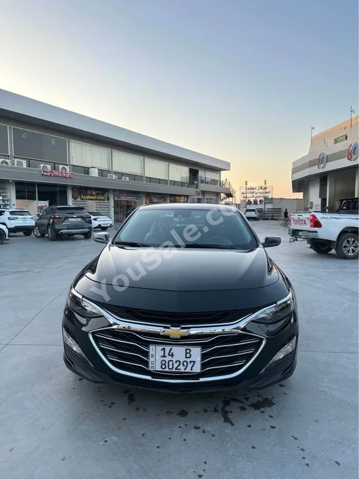 شفروليه ماليبو ال تي 2024 اتوماتيك 20,000 كم 4 سلندر دفع أمامي سيدان أسود بنزين