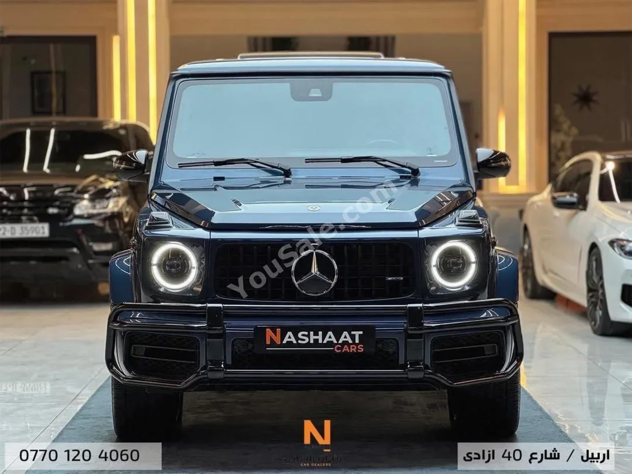 مرسيدس - بنز جي - كلاس 63 AMG 2019 اتوماتيك 74,000 كم 8 سلندر دفع رباعي اس يو في ازرق بنزين تحت الضمان