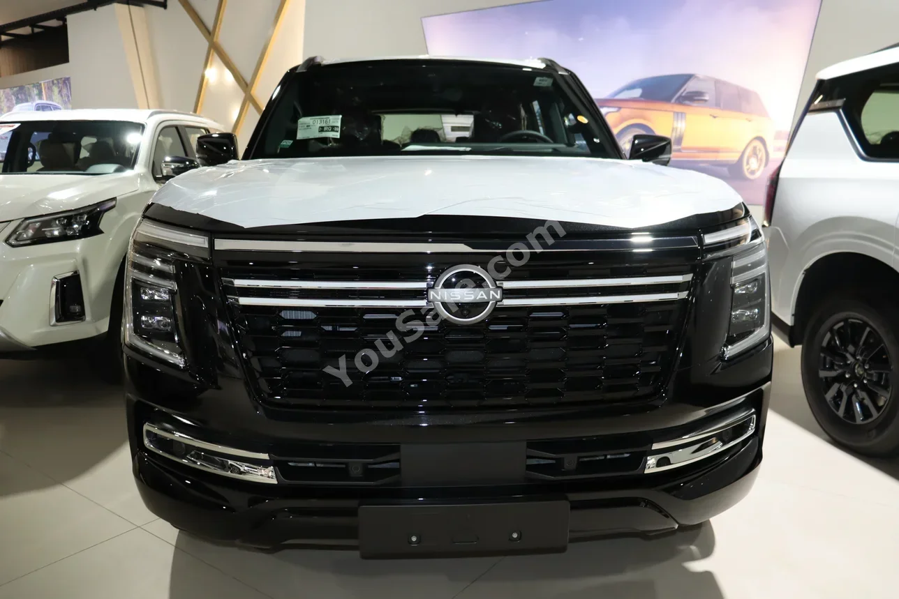 نيسان باترول بلاتنيوم 2025 اتوماتيك 0 كم 6 سلندر دفع رباعي اس يو في أسود بنزين
