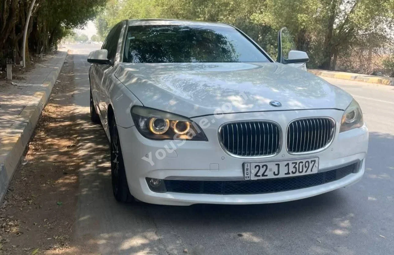 بي ام دبليو  الفئة - السابعة  740 Li  2010  اتوماتيك  182,000 كم  6 سلندر  دفع خلفي  سيدان  أبيض  بنزين