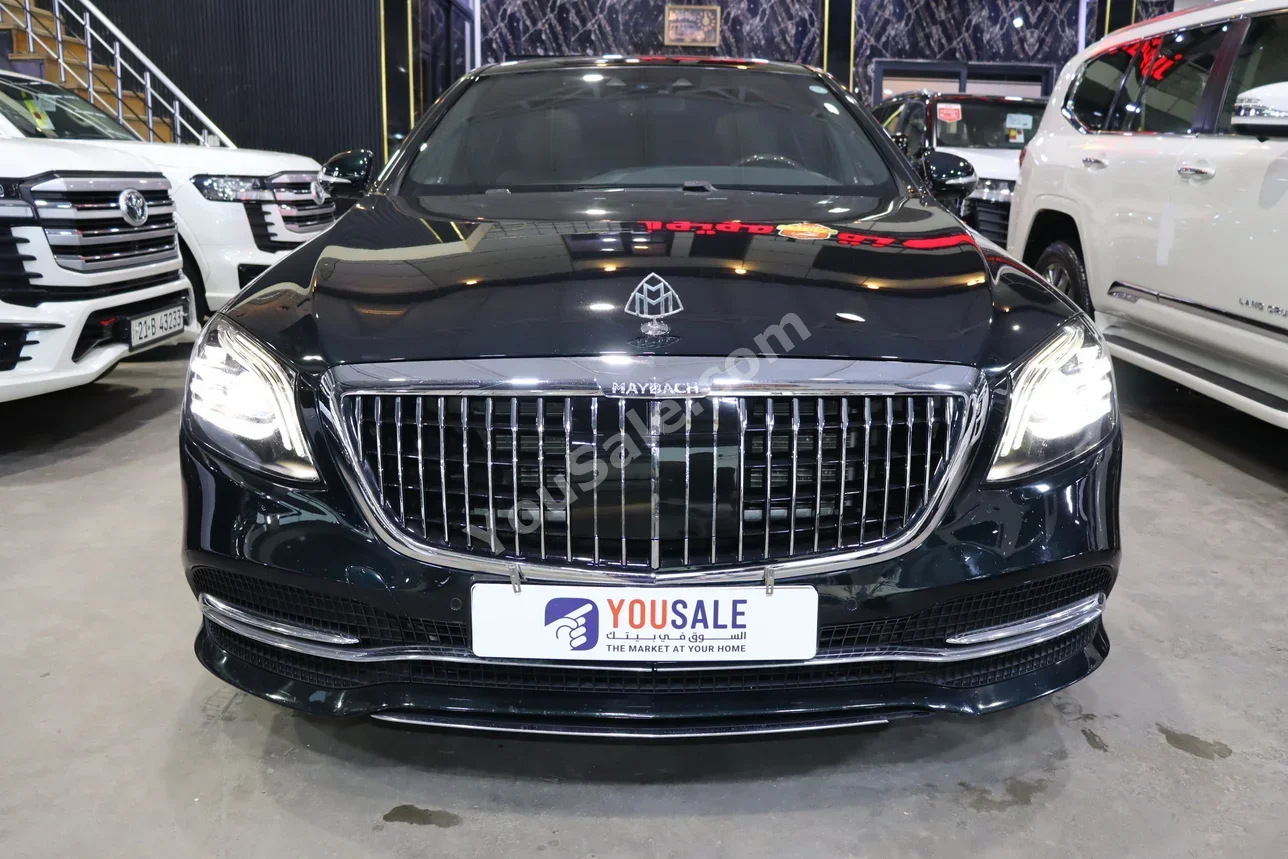 مرسيدس - بنز مايباخ S560 2018 اتوماتيك 100,000 كم 8 سلندر دفع كلي مستمر سيدان أخضر غامق بنزين