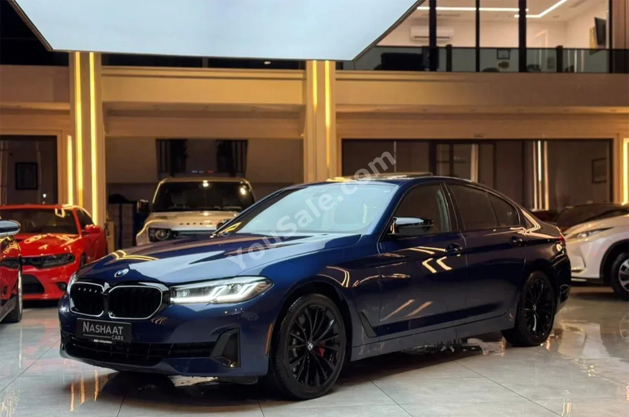 بي ام دبليو الفئة - الخامسة 530i 2021 اتوماتيك 20,000 كم 4 سلندر دفع خلفي سيدان ازرق بنزين