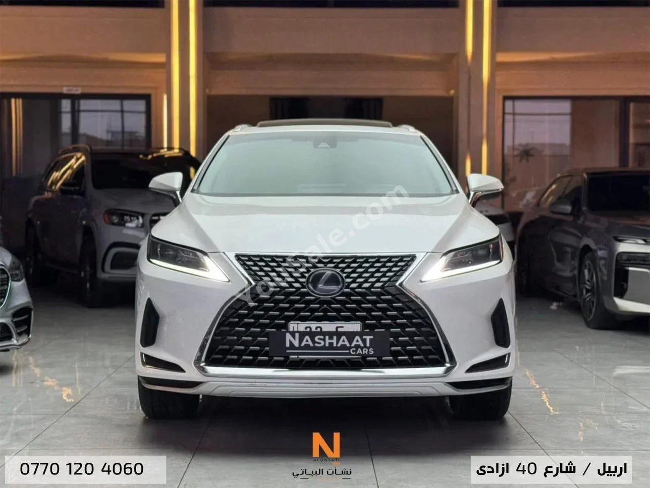 لكزس ار اكس 450h 2021 اتوماتيك 30,000 كم 6 سلندر دفع رباعي اس يو في أبيض بنزين